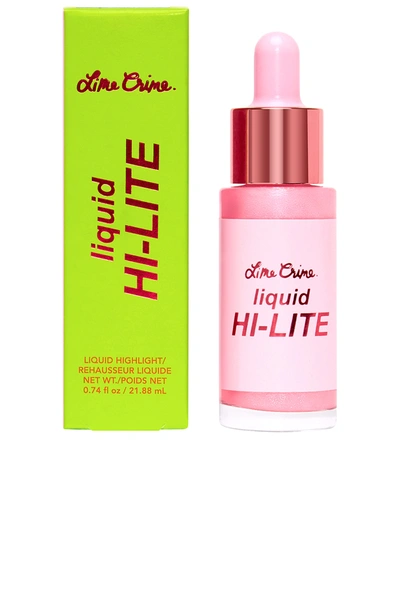 Shop Lime Crime Liquid Hi-lite Drops In Pink Glaze