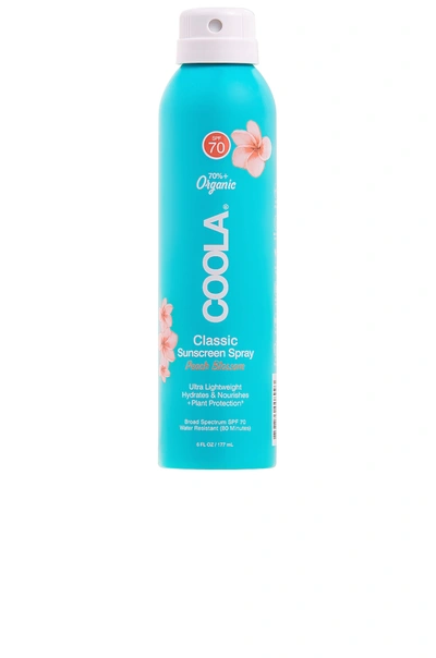 Coola Classic Body Organic Sunscreen Spray Spf 50-70 6 oz / 177 ml Peach Blossom Spf 70 In Peach Blossom