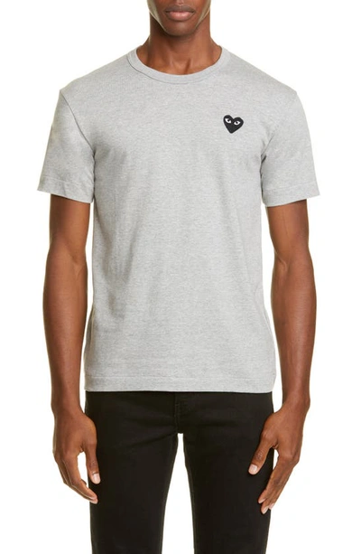 Shop Comme Des Garçons Cotton Crewneck T-shirt In Grey