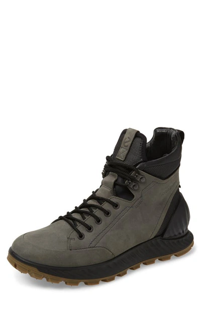 Shop Ecco Exostrike Hydromax® Boot In Dark Shadow Leather