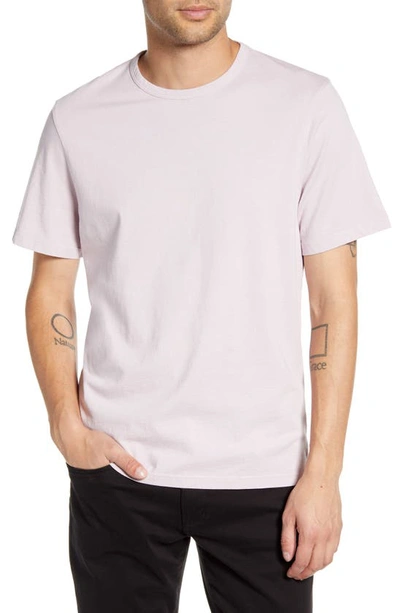 Shop Vince Solid T-shirt In Washed Violet Ice