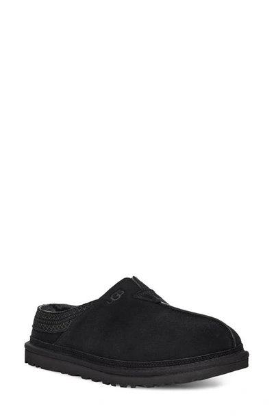 Shop Ugg Neuman Slipper In Black Suede