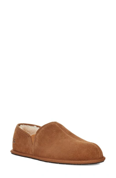 Shop Ugg Scuff Romeo Ii Slipper In Chestnut Suede