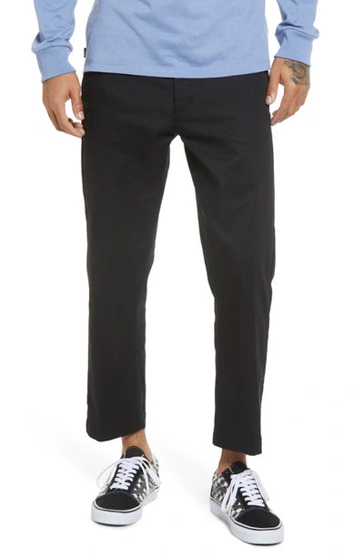 Shop Obey Straggler Flooded Chino Pants In Black