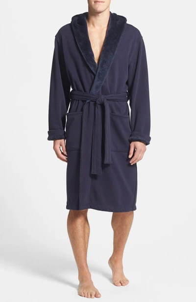 Shop Ugg 'brunswick' Robe In Navy