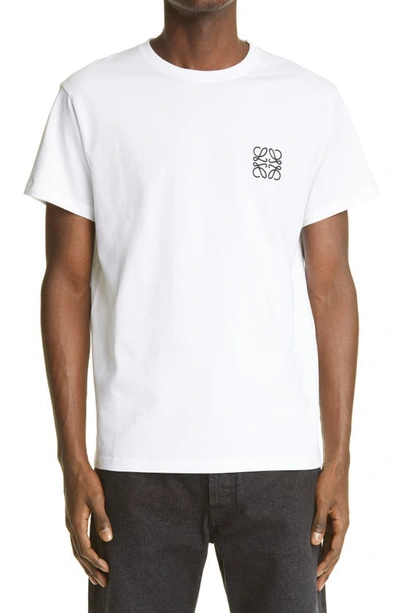 Shop Loewe Anagram Logo T-shirt In White
