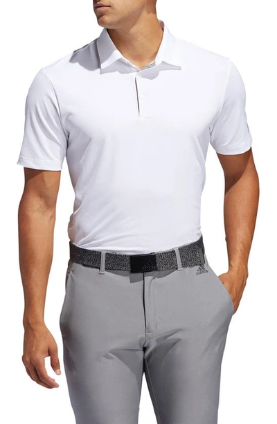 Shop Adidas Golf Ultimate365 Solid Performance Polo In White