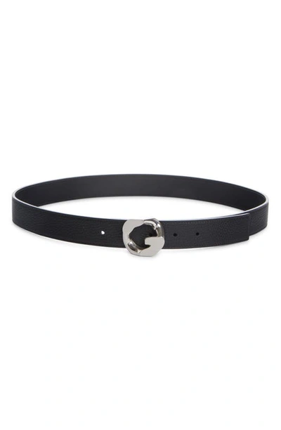 Shop Givenchy G Chain Reversible Leather Belt In Black