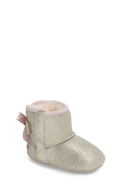 Shop Ugg Infant Girl's  Jesse Bow Ii Metallic Bootie In Gold