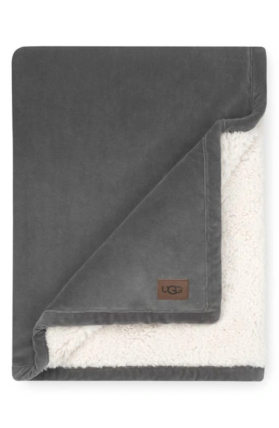 Shop Ugg (r) Bliss Fuzzy Throw In Charcoal