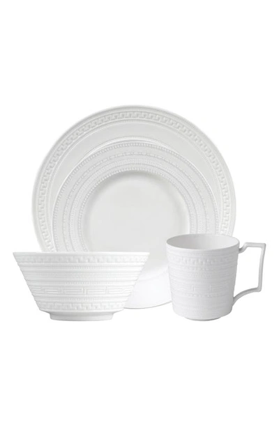 Shop Wedgwood Intaglio 4-piece Bone China Place Setting In White