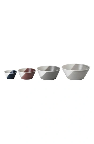 Shop Royal Doulton Bowls Of Plenty 4-piece Nesting Bowl Set In Assorted