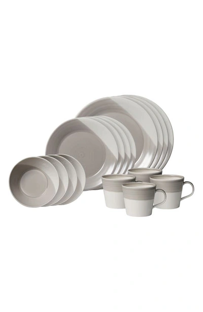 Shop Royal Doulton Bowls Of Plenty 16-piece Dinnerware Set In Grey
