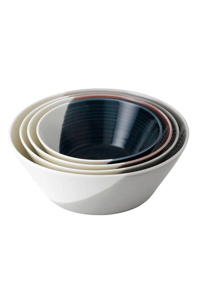 Shop Royal Doulton Bowls Of Plenty 4-piece Nesting Bowl Set In Assorted