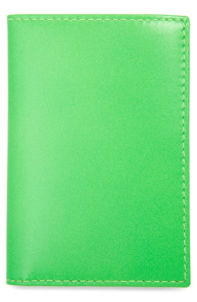 Shop Comme Des Garçons Super Fluo Card Case In Green