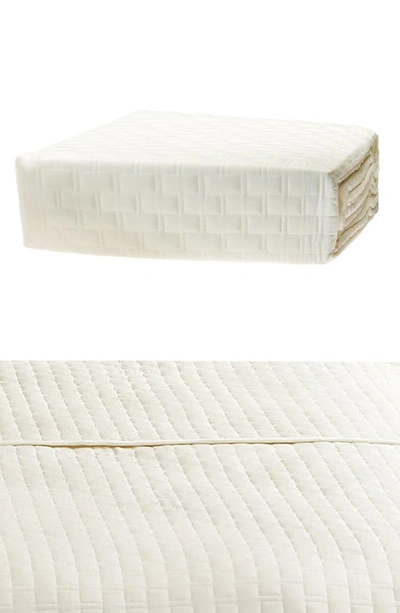 Shop Bedvoyage Quilted Coverlet In Ivory