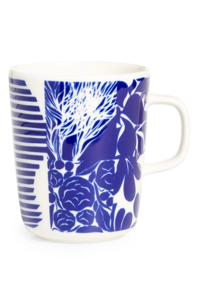 Shop Marimekko Ruddut Mug In Blue