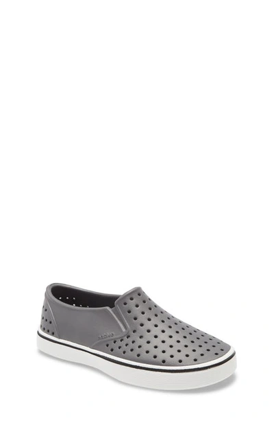 Shop Native Shoes Miles Slip-on Sneaker In Dublin Grey/ Shell White