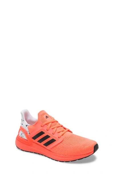 Adidas Originals Kids' Ultraboost 20 J Running Shoe In Signal Coral/ Black/  White | ModeSens