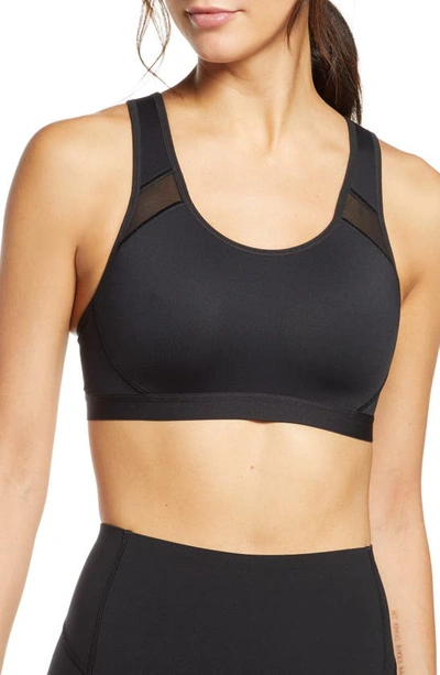 Shop Spanxr Medium Impact Sports Bra In Black