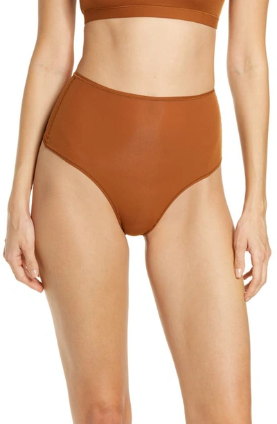 Shop Skims Fits Everybody High Waist Thong In Copper