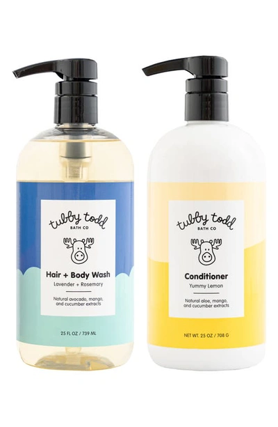 Shop Tubby Todd Bath Co. The Tubby Hair Duo In Lavender And Rosemary/lemon