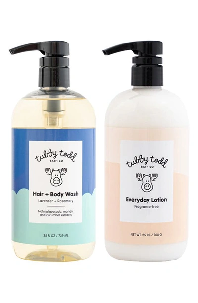 Shop Tubby Todd Bath Co. The Wash & Lotion Bundle In Lavendar Rosemary/fragrance Fr