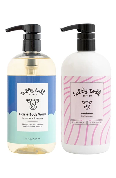 Shop Tubby Todd Bath Co. The Tubby Hair Duo In Lavender & Rosemary/raspberry