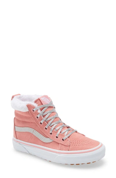 Vans Kids' Sk8-hi Mte Weather Resistant High Top Sneaker In Flamingo Pink/  Holographic | ModeSens