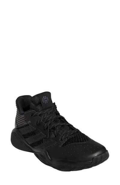 Shop Adidas Originals Harden Stepback Basketball Shoe In Core Black/ Grey Six