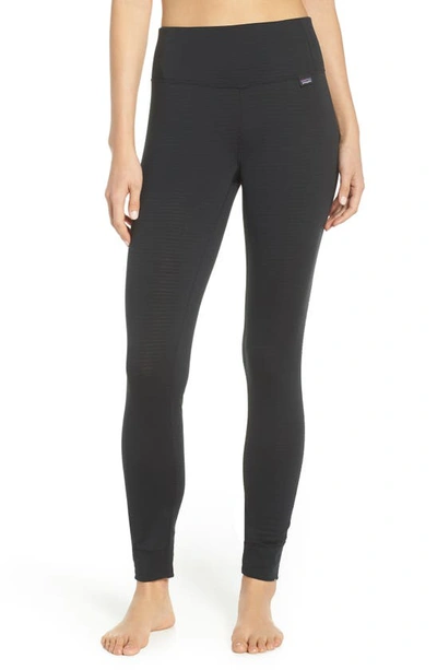 Shop Patagonia Capilene(r) Thermal Weight Base Layer Tights In Black
