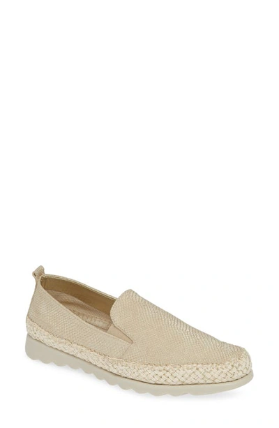 Shop The Flexx Chappie Slip-on Sneaker In Gold Milos Leather