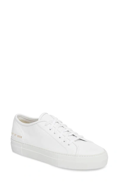 Shop Common Projects Tournament Low Top Sneaker In White