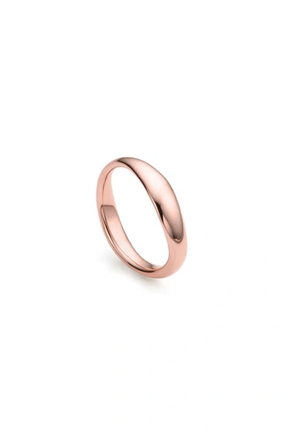 Monica Vinader Rose Gold Plated Vermeil Silver Nura Reef Stacking Ring In Rose Gold