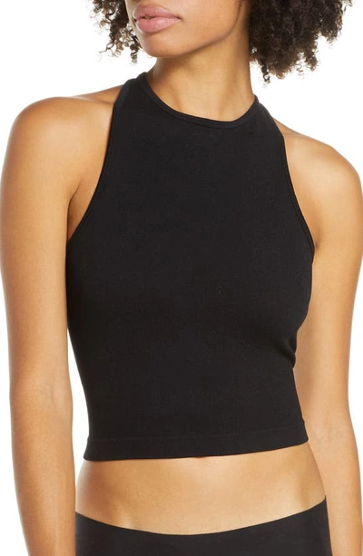 Shop Free People Hayley Racerback Brami Crop Top In Black