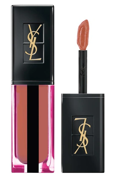Shop Saint Laurent Vernis A Levres Water Stain Lip Stain In 616 Bathed In Beige