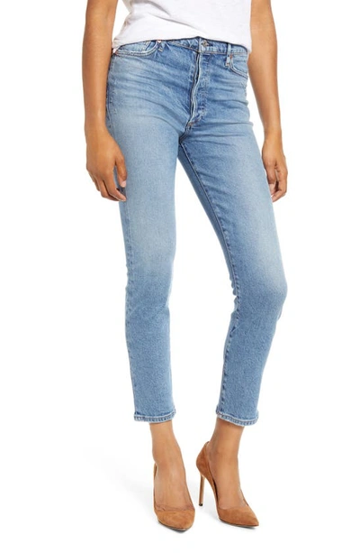 Shop Citizens Of Humanity Olivia High Waist Slim Ankle Jeans In Chit Chat