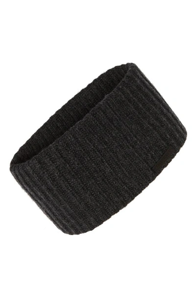 Shop Allsaints Cardigan Stitch Headband In Cinder Black Marl