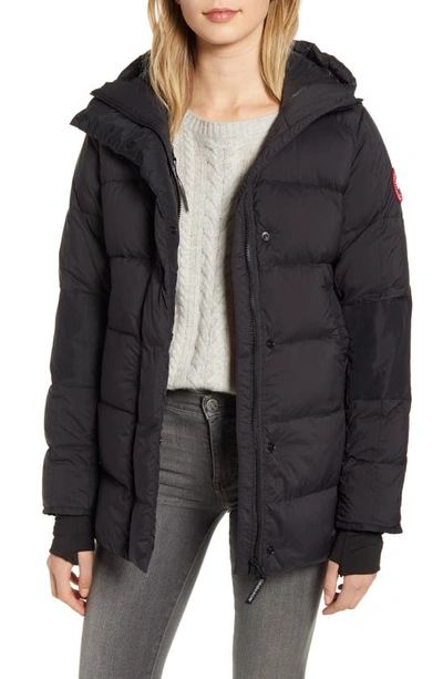 Shop Canada Goose Alliston Packable Down Jacket In Black