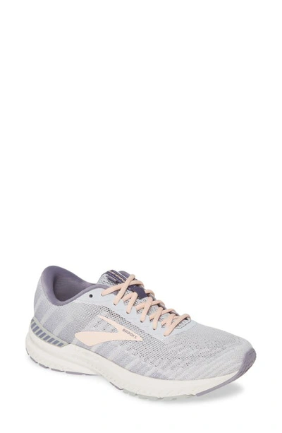 Shop Brooks Ravenna 10 Running Shoe In White/ Grey/ Pale Peach