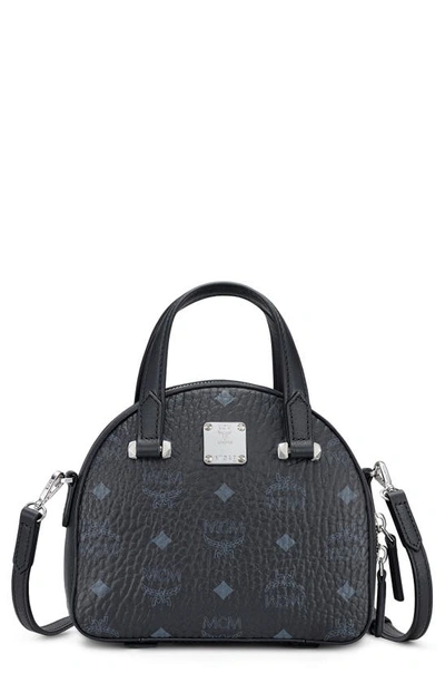 Shop Mcm Essential Visetos Mini Tote In Black