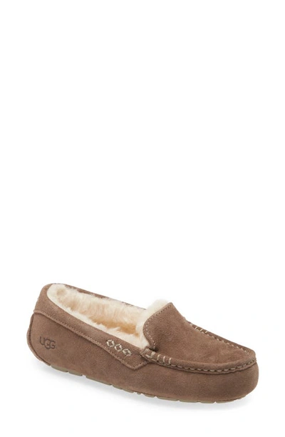Shop Ugg Ansley Water Resistant Slipper In New Slate Suede
