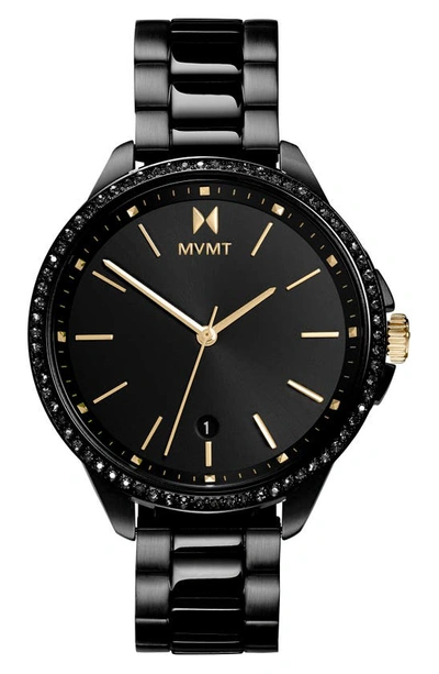 Shop Mvmt Coronada Caviar Bracelet Watch, 36mm In Black