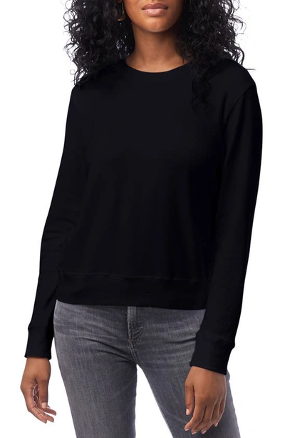 Shop Alternative Cotton Blend Interlock Sweatshirt In Black