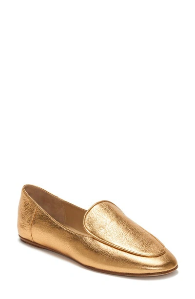 Shop Etienne Aigner Camille Loafer In Oro Leather