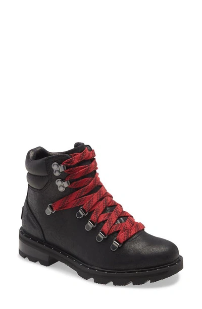 Shop Sorel Lennox Waterproof Hiker Boot In Black