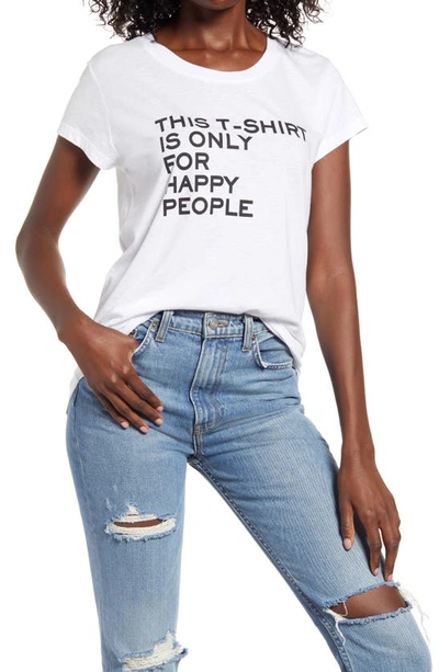 Shop Zadig & Voltaire Happy People Graphic Tee In Blanc