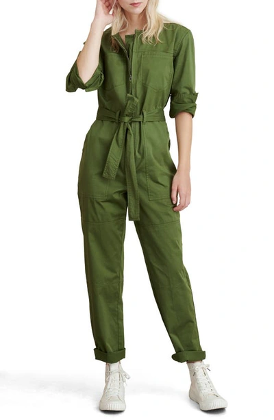 Shop Alex Mill Jo Belted Jumpsuit In Army Green