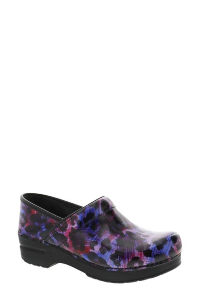 Shop Dansko 'professional' Clog In Painted Leopard Patent Leather