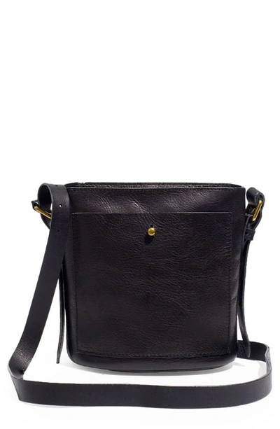 Shop Madewell The Small Transport Bucket Bag In True Black